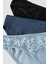 Mavi Haze Dantel Detaylı 3lü Slip Külot 5