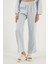 Çizgili Rahat Kesim Bol Paça Pijama Takımı Bayan Pijama Takımı 6110014 5