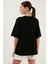 Pamuklu Oversize Bisiklet Yaka T Shirt Bayan T Shirt 5864562 5