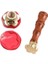 Boş Mum Mühür Pirinç Damga Başlığı 5 Yapraklı Çiçek 24X284MM 1