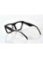 Siyah Çerçeveli Şeffaf Cam Unisex Stil Gözlük 3