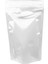 Beyaz Metalize Kilitli Doypack Ambalaj 16 x 27 + 4 cm. 500 gr. - 100 Adet 1