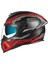 SX.100R Skıdder Mat Siyah - Kırmızı Kask 1