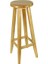 Tabure Yuvarlak Ahşap Naturel Renk 60 cm (Yükseklik) 1