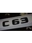 C 63 Bagaj Mat Siyah Abs 3m 3D Yazı Logo 1