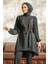 - Kolları Pileli Siyah Tesettür Tunik 41221S 1