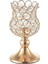 4x Kristal Fener Gold Candlestick Mum Tutucular Merkez Parçası Dekor (Yurt Dışından) 2