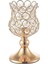 4x Kristal Fener Gold Candlestick Mum Tutucular Merkez Parçası Dekor (Yurt Dışından) 3