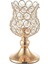 4x Kristal Fener Gold Candlestick Mum Tutucular Merkez Parçası Dekor (Yurt Dışından) 4