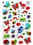 Sticker Kabartmalı A4 Boyutunda Stiker Defter, Planlayıcı Etiket, -(LIM087) - Sevimli Böcekler 1