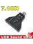 Kanal Mikrofon Destekli Çift Girişli Çevirici Harici USB Ses Kartı 5