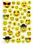 Sticker Kabartmalı A4 Boyutunda Stiker Defter, Planlayıcı Etiket, -(LIM205) - Sevimli Emoji 1