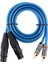 Amplifikatör Mikrofonu Için 2 Xlr Dişi - 2 Rca Erkek Ses Yama Kablosu 150CM 2
