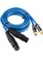 Amplifikatör Mikrofonu Için 2 Xlr Dişi - 2 Rca Erkek Ses Yama Kablosu 150CM 4
