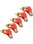 5pcs Dik Açılı Rca Adaptör Erkek - Kadın Fiş Konnektörü - Kırmızı (Yurt Dışından) 2