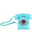 Kablolu Vintage Telefon - Mavi (Yurt Dışından) 2