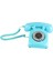 Kablolu Vintage Telefon - Mavi (Yurt Dışından) 4