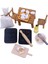 Dollhouse Minyatür Yuvarlanma Pimi Zararlar Araçlar El Sanatları Pencere Ekranı Için Ayarla (Yurt Dışından) 5