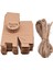 Kraft Candy Box Doğum Günü Düğün Çikolata Hediye Kutuları Kare Kare 9x6.5x2.4cm 2