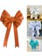 Bowknot Dekorasyon Aksesuarları Diy Büyük Yay Festival Düğün Kemer Araba Turuncu 4