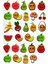 Sticker Kabartmalı A4 Boyutunda Stiker Defter, Planlayıcı Etiket (LIM213) - Meyveler 1