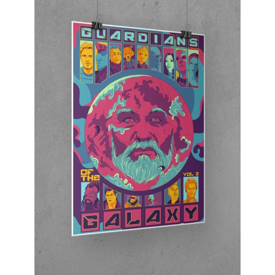 Galaksinin Koruyucuları Poster 45X60CM Guardians Of The Galaxy Afiş - Kalın Poster Kağıdı Dijital Baskı