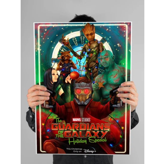 Galaksinin Koruyucuları Poster 60X90CM Guardians Of The Galaxy Afiş - Kalın Poster Kağıdı Dijital Baskı