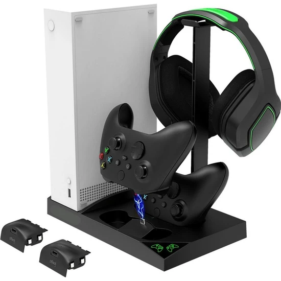 İpega Xbox Series S Soğutucu Göstergeli Fanlı Dock Stand 2 Adet 1400 Mah Pil 4in1