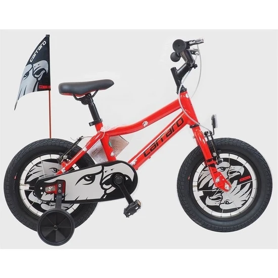 Carraro Red Eagle 14 Jant -Hafif Aluminyum Çocuk Bisikleti Kırmızı-Siyah