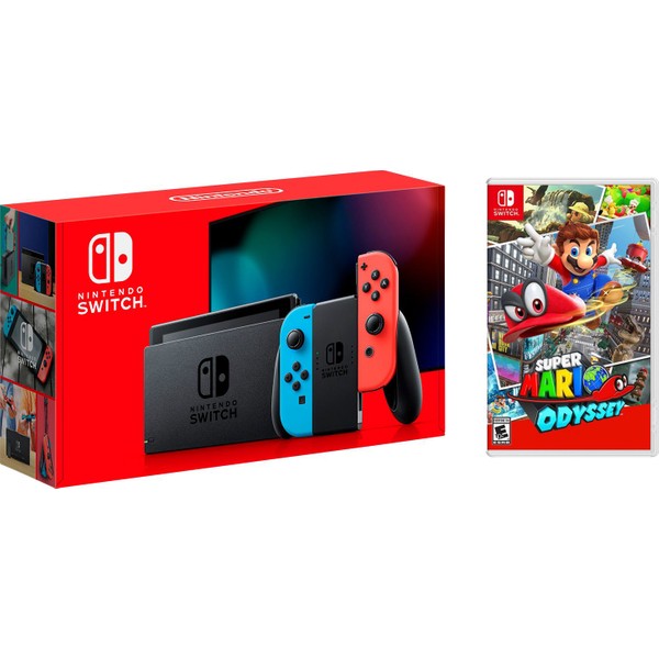 Nintendo Switch nicomiho Nintendo Switch Konsol Neon Red Blue Joy / Con - Yeni V2 Fiyatı