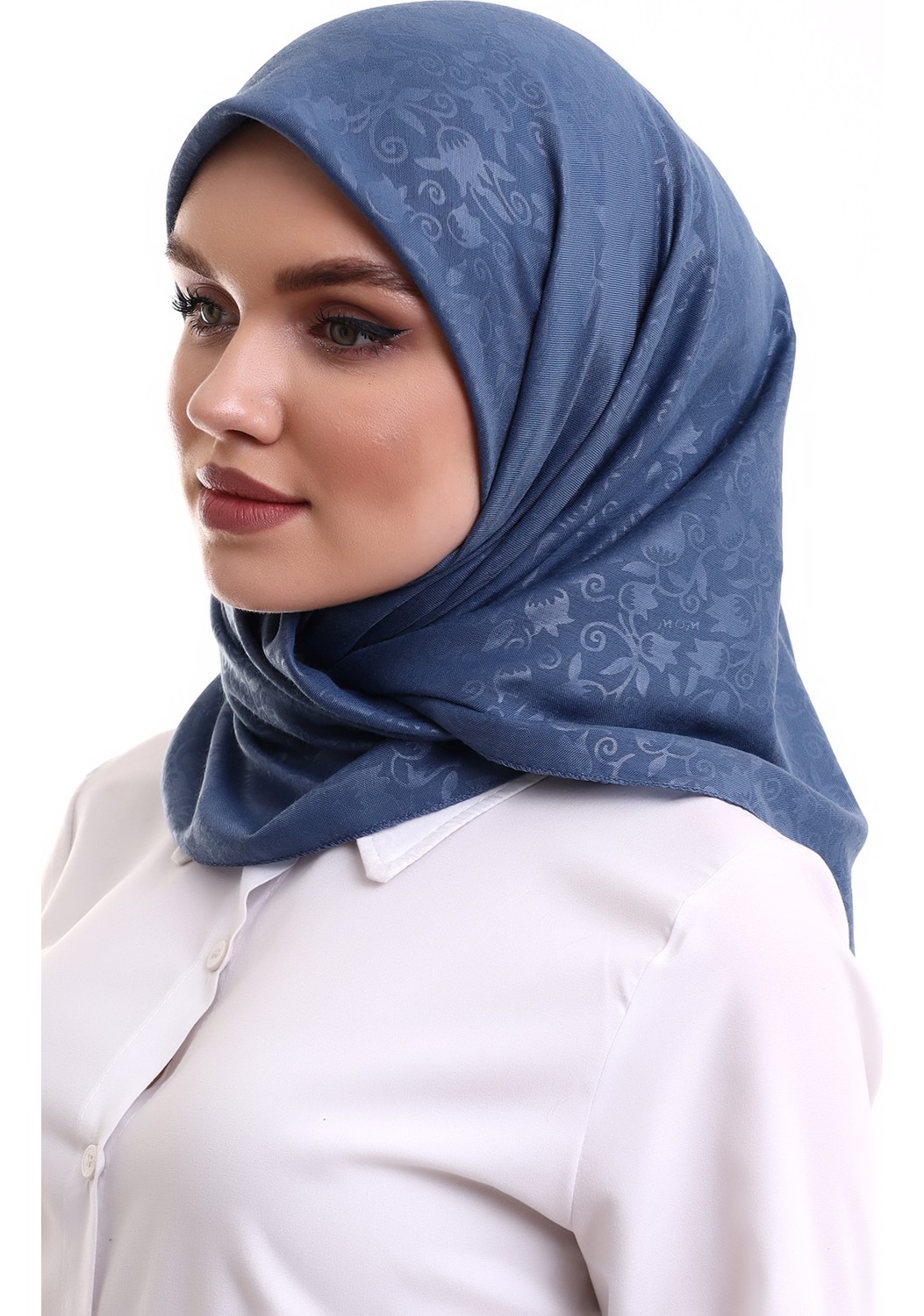 İhvan Online Kofra Desenli Baş Örtü - Kırmızı görsel 8