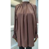 Alisma Moda Alisma Büzgü Detaylı Tesettür Gömlek