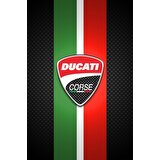 Ggart Decoration Motorcu Kask Askısı Kanvas Baskı Ducatı 12 (Tekli Askılık)