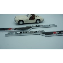 DK Tuning Audi Turbo S Line Çamurluk Yanı 3m Krom Abs Logo 2 Li Set