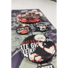 Anime Marketi Tokyo Ghoul Rozet 4'lü Paket