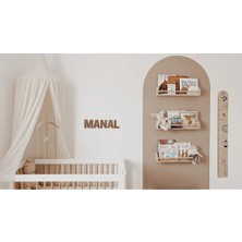 Marwin Craft Rattan Modelli / Rattan Tarzı Çocuk Adı, Isme Özel Rattan Ahşap,boho Rattan Bebek Isim Duvar Dekoru