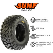 Sunf Set 25X8R12 ve 25X10R12 A043 All Trail 6kat Atv Lastik Takımı Ön-Arka