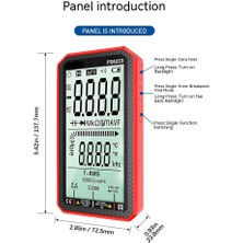 Taşınabilir 4,8" Yüksek Çözünürlüklü Ampermetre(Yurt Dışından)