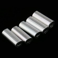 Remiel 3X100PCS Tek Alüminyum Balık Kılıf Tüpü Tel Lider Kollu 1.0mm 3 Pcs (Yurt Dışından)