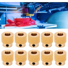 Strade Store 10 Adet Ekstrüder 3D Yazıcı 40TEETH Pirinç Tahrik Dişlisi 1.75MM ve 3mm Filament (Yurt Dışından)