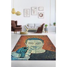 Homshtag Jesse Dokuma Tabanlı Yıkanabilir Breaking Bad Halısı