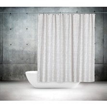 Tropik Mermer Desen Banyo Perdesi Polyester Kumaş C Halkalı Duş Perdesi Yerli Üretim Banyo Küvet Perdeleri