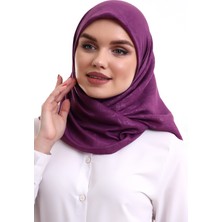 İhvan Online Kofra Desenli Baş Örtü - Lila