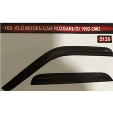 Mkm Peugeot 106 4'lü Mugen Cam Rüzgarlık Seti