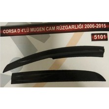 Mkm Opel Corsa D 4'lü Mugen Cam Rüzgarlık Seti