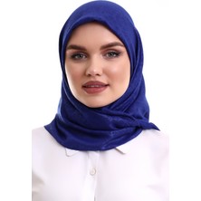İhvan Online Kofra Desenli Baş Örtü - Lacivert