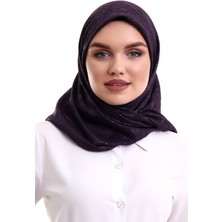 İhvan Online Kofra Desenli Baş Örtü - Mor
