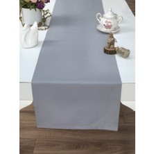 Tropik Home Amerikan Servis Pamuklu Gri Renkli Masa Sunum Runner Tropikhome  40X140