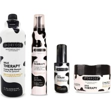 Morfose Milk Therapy 4'lü Bakım Seti(Şampuan-Köpük-Serum-Maske)