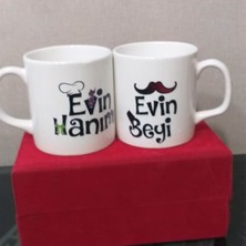 Kupa Burada Sevgililer Günü Kupa Bardak Çift  (Iki Adet Gönderilecektir.)